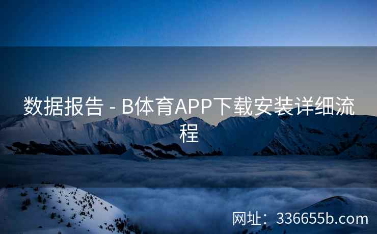 数据报告 - B体育APP下载安装详细流程